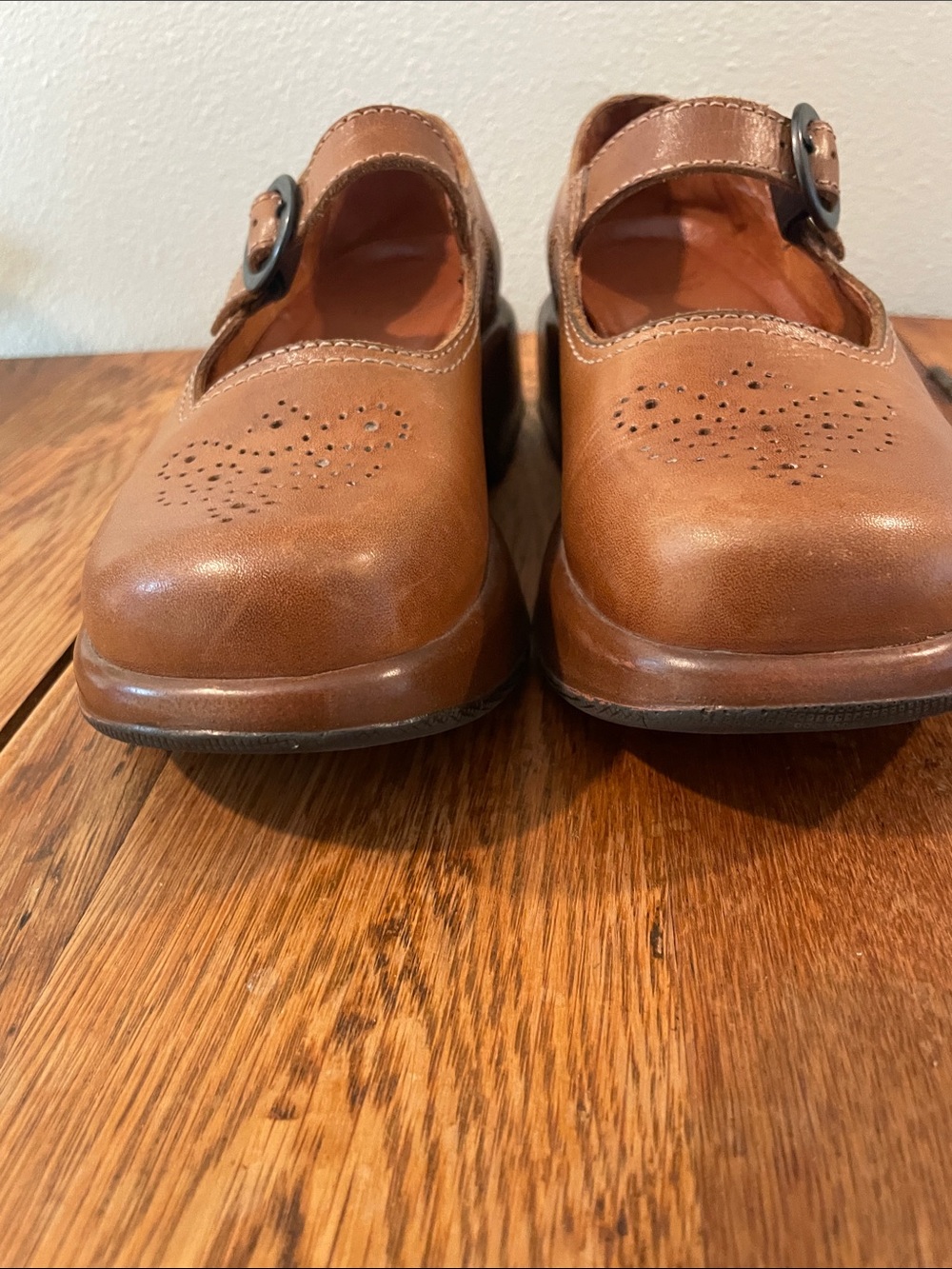 Vintage Dansko Leather Mary Jane Clogs — Brown Leather — Size 36 - Picture 7 of 9